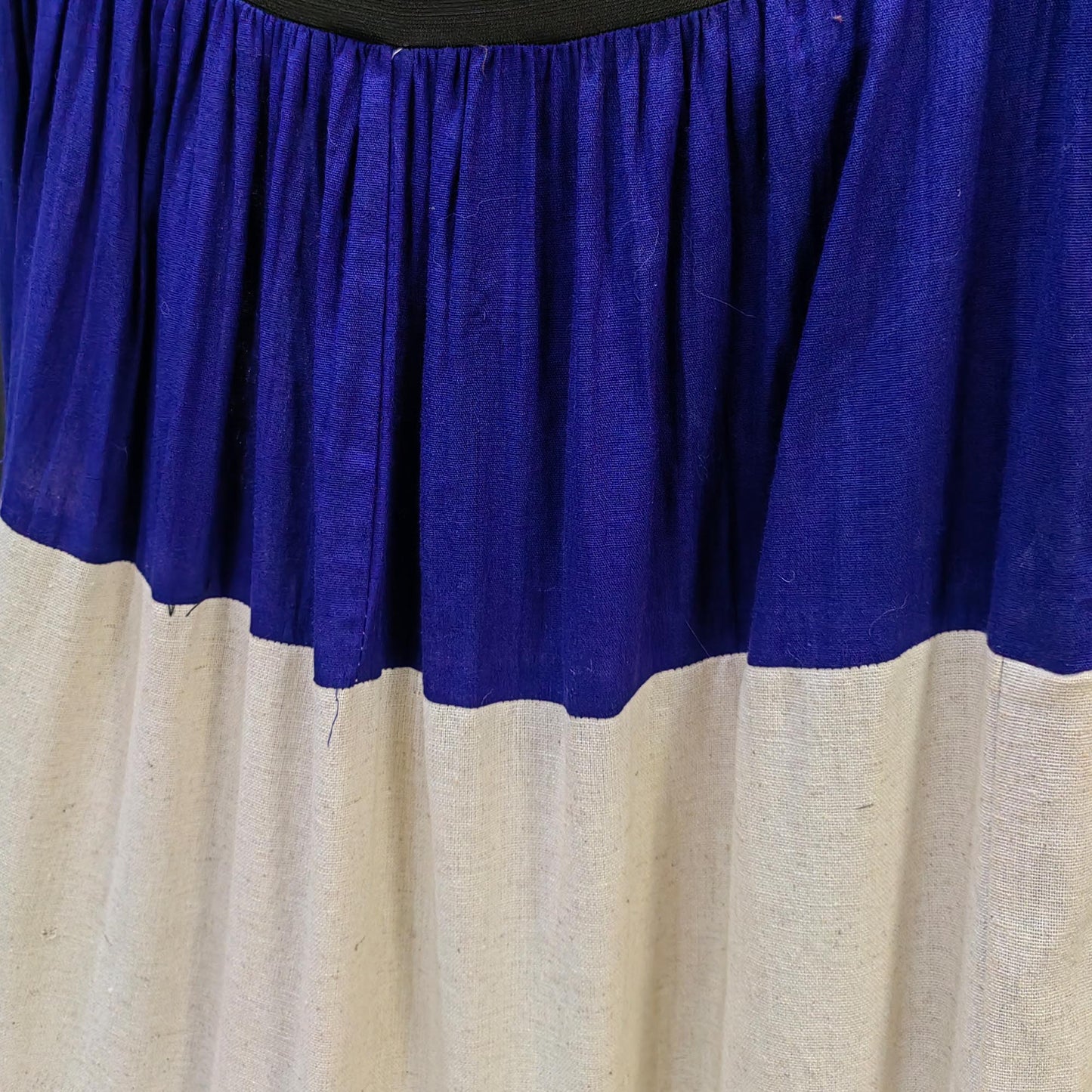 Yi skirt pleates skirt hand made pleated cotton skirt max length color block skirt